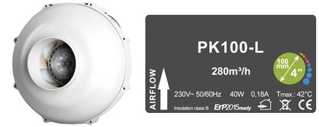 PrimaKlima - PK100-L 280 m³/h 1-stufig